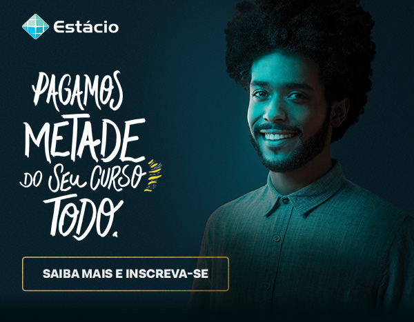 Pagamos metade do seu curso todo.